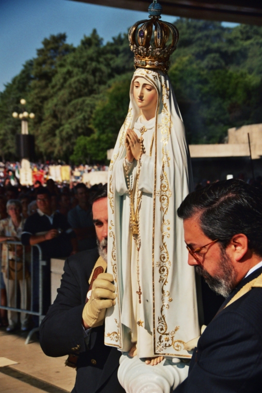 Our Lady's statue in Fatima, Portugal